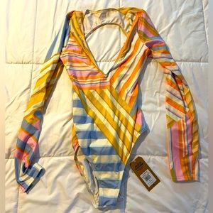 BILLABONG swimsuit cuerpo completo, colores de verano talla S